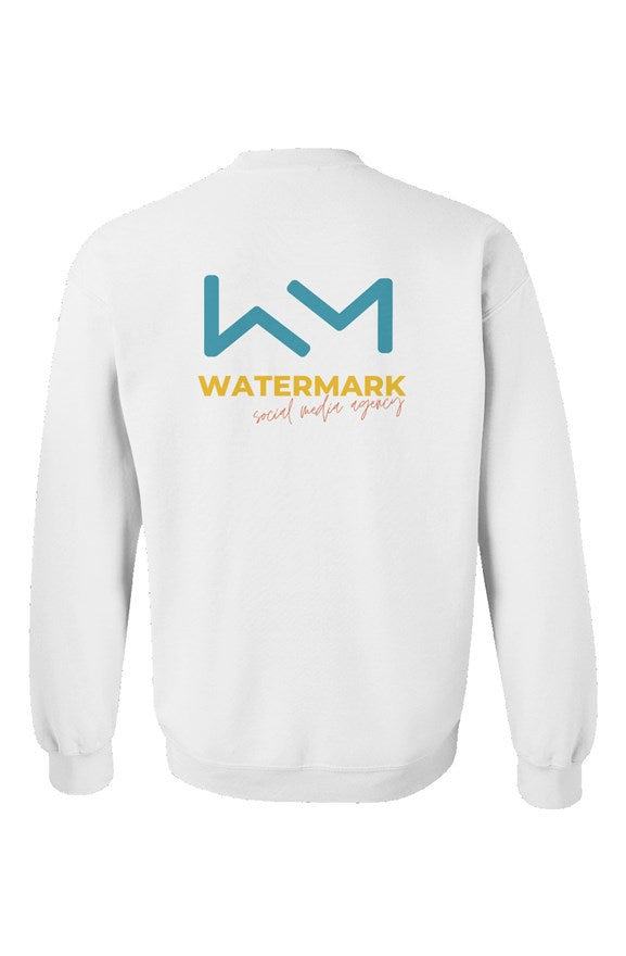 Watermark Logo Back Unisex Crewneck