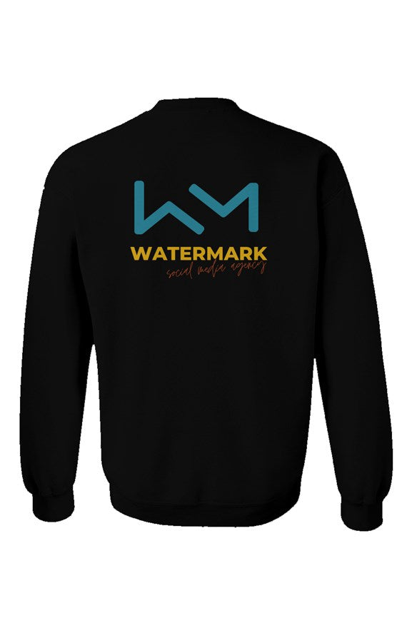 Watermark Logo Back Unisex Crewneck