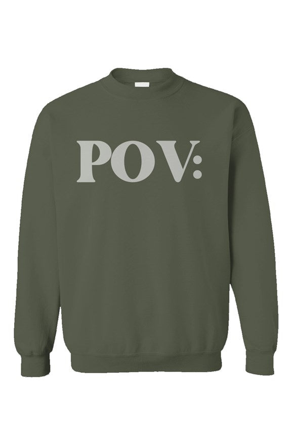 POV Green Unisex Crewneck