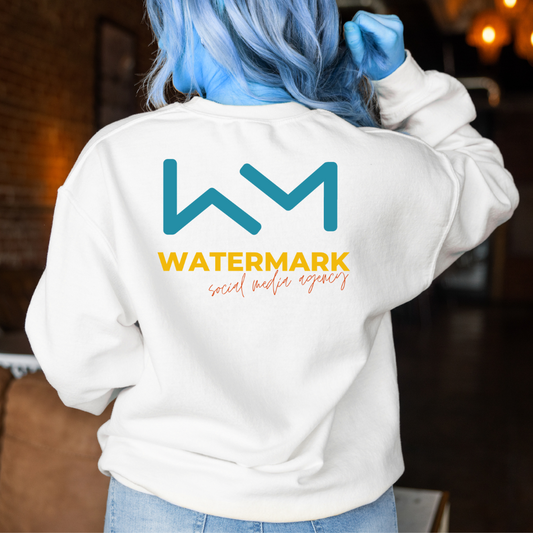 Watermark Logo Back Unisex Crewneck